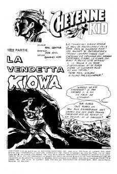 Extrait de Cheyenne Kid (Éditions Héritage) -8- La vendetta Kiowa