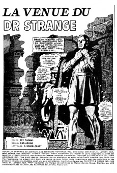 Extrait de Docteur Strange (Éditions Héritage) -2526- La venue du Dr. Strange
