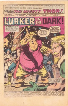 Extrait de Thor Vol.1 (1966) -256'- Lurker in The Dark!