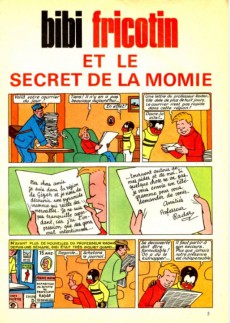 Extrait de Bibi Fricotin (2e Série - SPE) (Après-Guerre) -53a71- Bibi fricotin et le secret de la momie