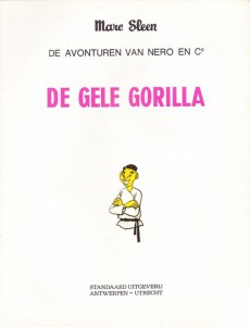 Extrait de Nero (De Avonturen van) -26- De gele gorilla