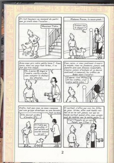 PASTICHE Tintin Album cartonné 26 pages N & Blanc Les sarcophages du Pharaon 