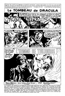Extrait de Le tombeau de Dracula (Éditions Héritage)  -5758- L'homme de toujours