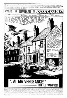Extrait de Le tombeau de Dracula (Éditions Héritage)  -29- J'ai ma vengeance dit le vampire!