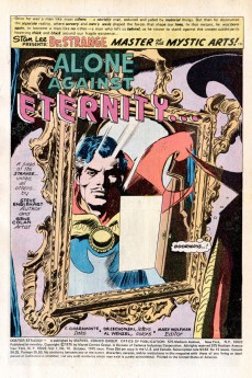 Extrait de Doctor Strange Vol.2 (1974) -10UK- Alone Against Eternity...