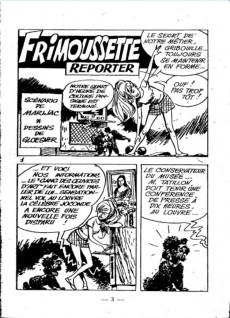 Extrait de Frimoussette (Châteaudun/SFPI) -115- Frimoussette reporter : le Gang des œuvres d'art
