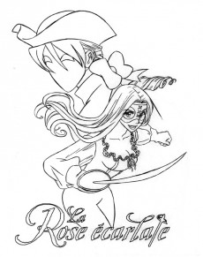 Extrait de La rose écarlate -LJ1- Album de coloriage