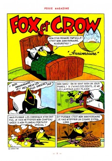 Extrait de Foxie Magazine -6- Fox et Crow : Anniversaire