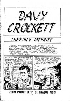 Extrait de Zoom -14- Davy crockett - terrible méprise