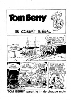 Extrait de Tom Berry -26- Tom berry - un combat inégal