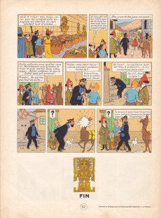 Extrait de Tintin (Historique) -14B33- Le temple du soleil