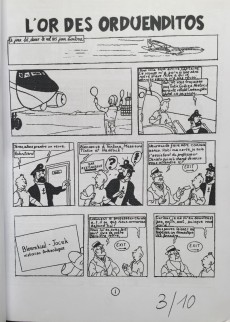 Extrait de Tintin - Pastiches, parodies & pirates -2005- L'or des Orduenditos
