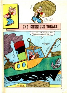 Extrait de Popeye (Cap'tain présente) -196- Popeye - une chenille vorace