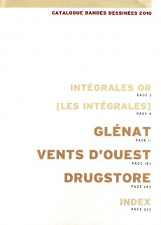 Extrait de (Catalogues) Éditeurs, agences, festivals, fabricants de para-BD... - Glénat - 2010 - Catalogue