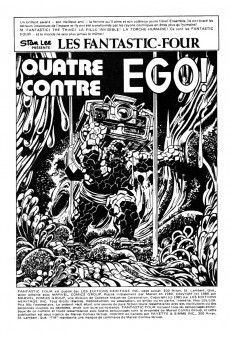 Extrait de Fantastic Four (Éditions Héritage) -125126- Les quatre F.F. contre... Ego !