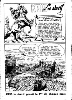 Extrait de Kris le shérif (puis Kriss) (Aventures et Voyages) -25- Drame sur Plat River