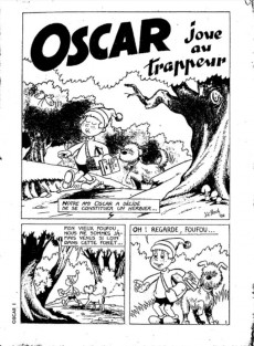 Extrait de Oscar (Éditions Mondiales) -1- Oscar joue au trappeur