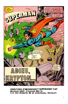 Extrait de Superman et Batman puis Superman (Sagédition/Interpresse) -132- Adieu, Krypton...