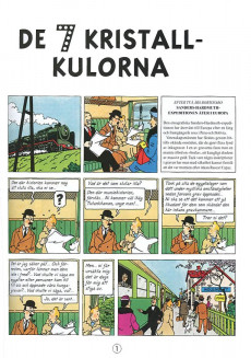 Extrait de Tintin (en langues étrangères) -13Suédois- De 7 Kristall-Kulorna