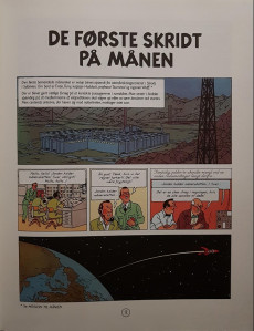 Extrait de Tintin (en langues étrangères) -17danois- De forste skridt pa manen