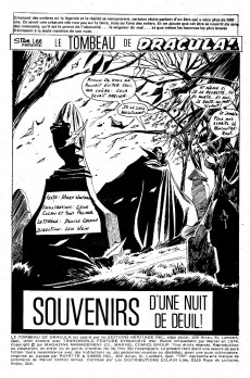 Extrait de Le tombeau de Dracula (Éditions Héritage)  -30- Souvenirs d'une nuit de deuil !