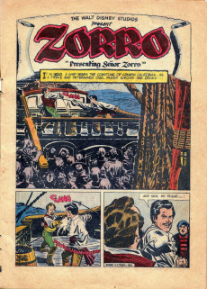 Extrait de Four Color Comics (2e série - Dell - 1942) -882- Walt Disney presents Zorro - Scourge of Military Tyrants... Gallant Defender of the Poor