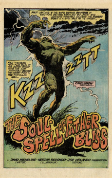 Extrait de Swamp Thing Vol.1 (DC Comics - 1972) -15- The Soul-Spell of Father Bliss
