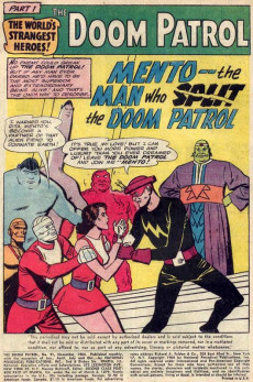 Extrait de Doom Patrol Vol.1 (1964) -91- Mento: The Man Who Split the Doom Patrol