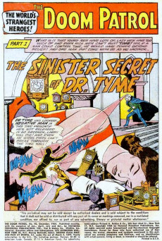 Extrait de Doom Patrol Vol.1 (1964) -92- The sinister secret of Dr. Tyme