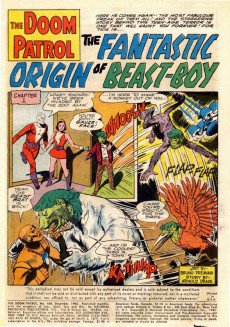 Extrait de Doom Patrol Vol.1 (1964) -100- The fantastic origins of Beast-Boy