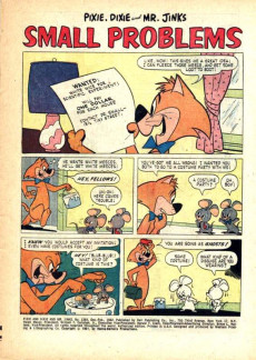Extrait de Four Color Comics (2e série - Dell - 1942) -1264- Pixie and Dixie and Mr. Jinks