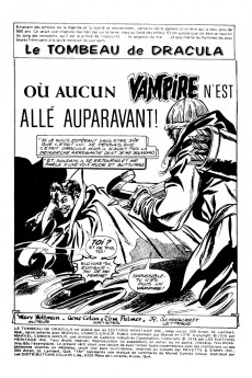 Extrait de Le tombeau de Dracula (Éditions Héritage)  -6566- Où aucun vampire n'est allé auparavant