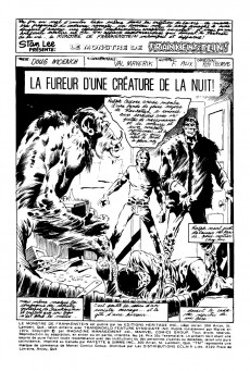 Extrait de Le monstre de Frankenstein (Éditions Héritage) -14- La fureur d'une créature de la nuit !