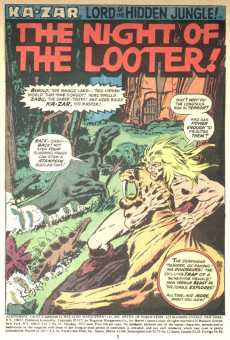 Extrait de Astonishing Tales Vol.1 (1970) -14- The night of the looter!