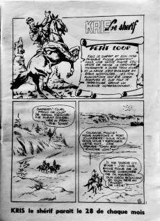 Extrait de Kris le shérif (puis Kriss) (Aventures et Voyages) -21- Kris le Shériff, Petit Loup
