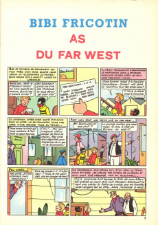 Extrait de Bibi Fricotin (2e Série - SPE) (Après-Guerre) -35a1973- Bibi Fricotin as du Far-west