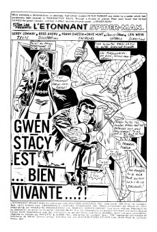 Extrait de L'Étonnant Spider-Man (Éditions Héritage) -47- Gwen Stacy est... bien vivante... ?