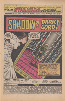 Extrait de Star Wars (1977 - Marvel Comics) -21- Shadow of a Dark Lord!