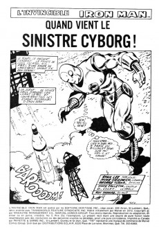 Extrait de L'invincible Iron Man (Éditions Héritage) -2- Quand vient le sinistre Cyborg!