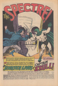 Extrait de The spectre Vol.1 (1967) -1- The Sinister Lives of Captain Skull!