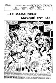 Extrait de L'invincible Iron Man (Éditions Héritage) -15- Le Maraudeur Masqué est là!