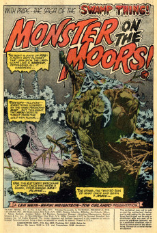 Extrait de Swamp Thing Vol.1 (DC Comics - 1972) -4- Monster on the Moors!