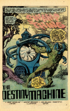 Extrait de Swamp Thing Vol.1 (DC Comics - 1972) -17- The Destiny Machine