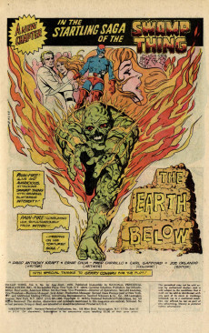 Extrait de Swamp Thing Vol.1 (DC Comics - 1972) -24- The Earth Below