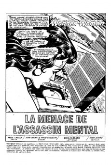 Extrait de Wonder Woman (Éditions Héritage) -3233- La menace de l'assassin mental