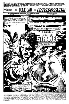 Extrait de Le tombeau de Dracula (Éditions Héritage)  -44- Il s'appelle le Docteur Strange