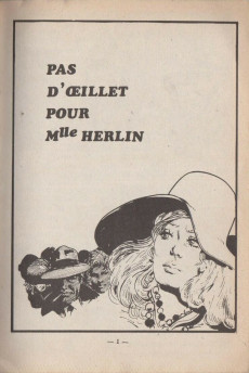 Extrait de Allo police ! -1- Pas d'œillet pour mademoiselle Herlin