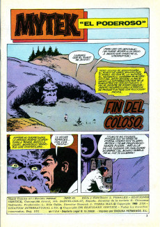 Extrait de Mytek el poderoso (Vértice - 1981) -2- Fin del coloso