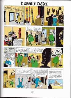 Extrait de Tintin (Historique) -6D3- L'Oreille cassée