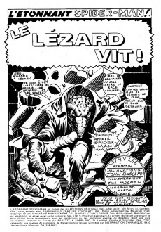 Extrait de L'Étonnant Spider-Man (Éditions Héritage) -9- Le Lézard vit !